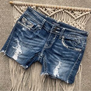 Vigoss Distressed Jean Shorts Size 28